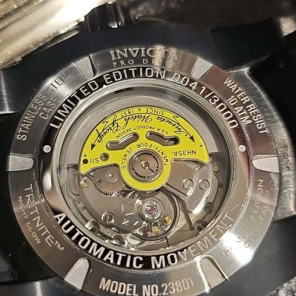 Invicta Black and Silver Dive Watch